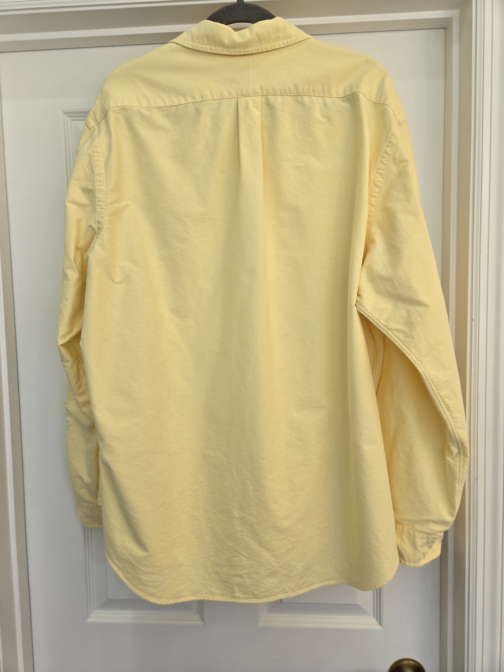 Ralph Lauren Butter Yellow Classic Button-Down Brown Polo Pony Preppy Old Money - Picture 11 of 14